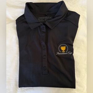 Nike Golf Presidents Cup Black Polo Shirt with Embroidered Logo